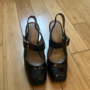 Sam Edelman Black Slingback Heels